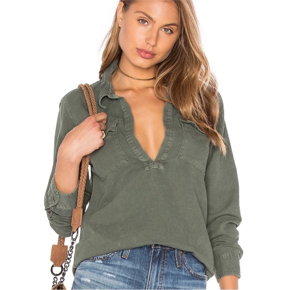 Mother | Frenchie Slipover | Military Green | Women’s Size XS - Picture 3 of 9